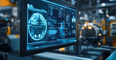 AI driven predictive maintenance system for manufacturing equipment, analyzing wear and tear to prevent downtime