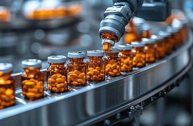robotic-arm-placing-medicine-bottles-conveyor-belt-as-1169143753-650x425