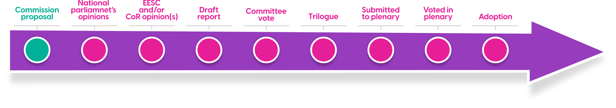 Illustration of European Parliament Legislation Process