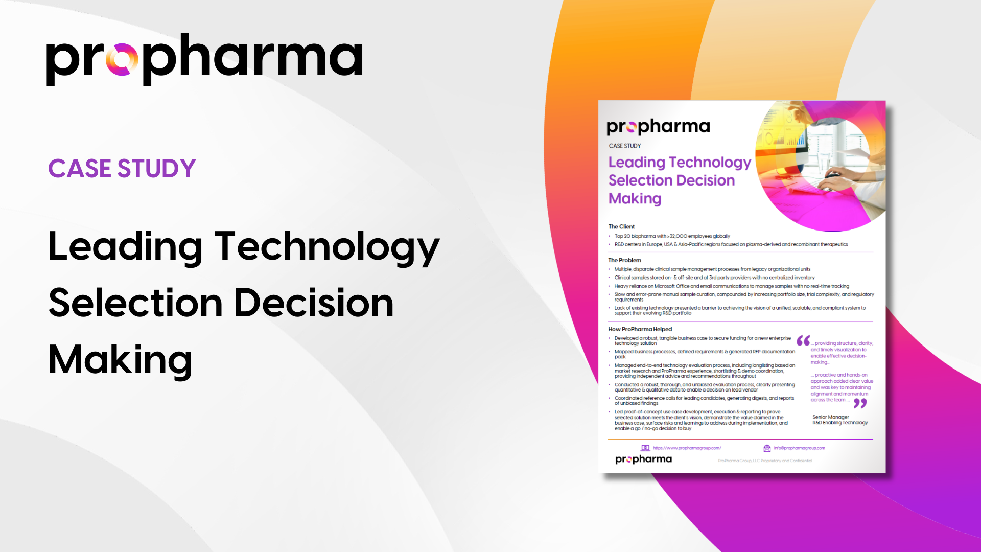 Leading Technology Selection Decision Making