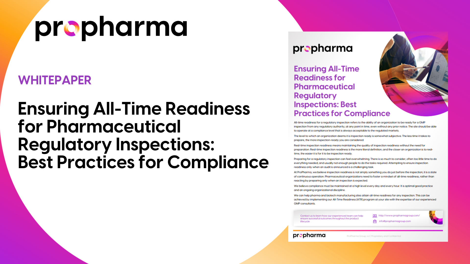 Ensuring All-Time Readiness for Pharmaceutical Regulatory Inspections: Best Practices for Compliance